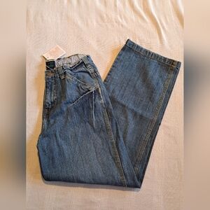 Mini Boden boys 11-12 years jeans, medium wash, adjustable waist, NWT